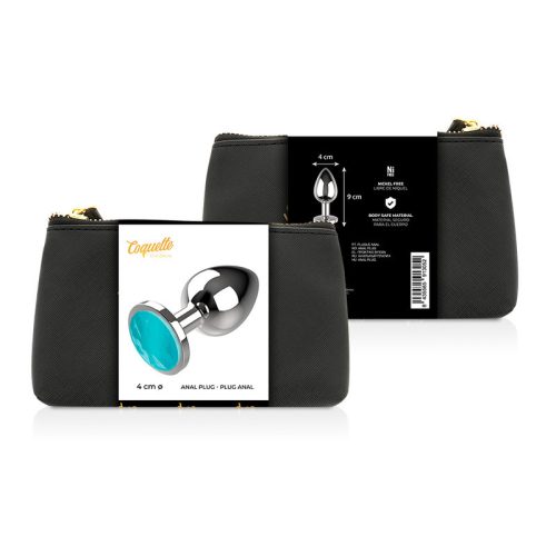 COQUETTE CHIC DESIRE - ANÁLIS DUGÓ FÉM KÉK SZÍNŰ MÉRET L 4 X 9CM