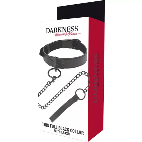 DARKNESS – elegáns fekete nyaklánc lánccal