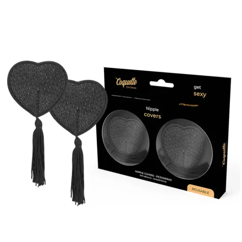 COQUETTE CHIC DESIRE – elegáns fekete mellbimbó takarók