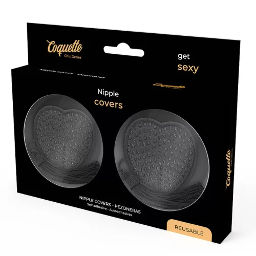 COQUETTE CHIC DESIRE – elegáns fekete mellbimbó takarók