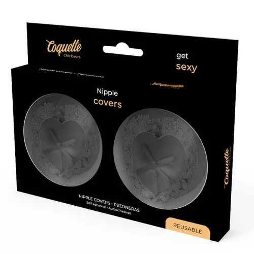 COQUETTE CHIC DESIRE – csipkés mellbimbó takaró fekete