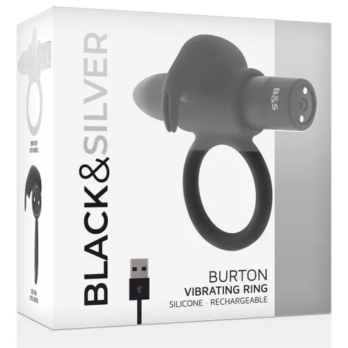 BLACK&SILVER – prémium vibráló gyűrű 10 üzemmóddal
