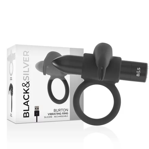 BLACK&SILVER – prémium vibráló gyűrű 10 üzemmóddal