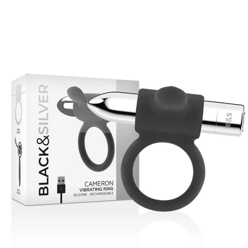 BLACK&SILVER Cameron – újratölthető férfi gyűrű ezüstben