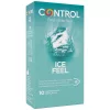 Control Ice Feel hűsítő, bordázott óvszer - 54mm, 10 db