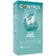 Control Ice Feel hűsítő, bordázott óvszer - 54mm, 10 db