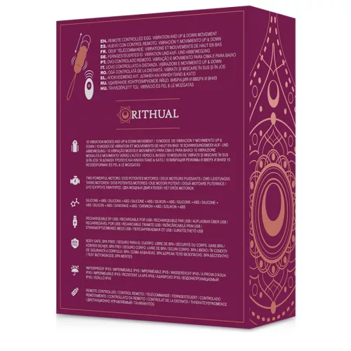 RITHUAL REVA EGG – távirányítós vibráló tojás stimulációval