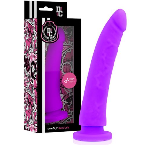 DELTA CLUB – prémium lila dildo orvosi szilikonból, 17 cm