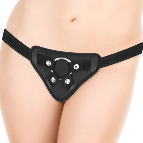 DELTA CLUB – prémium harness dildó, 17 cm, bőrbarát szilikon