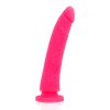DELTA CLUB - Prémium pink dildó hám 20 cm hosszú