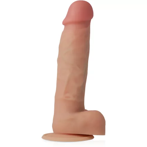 CYBER SILICOCK – liquid silicone strap-on 19 cm, 3 gyűrűvel