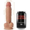 CYBER SILICOCK - STRAP-ON FOLYÉKONY SZILIKON OLIVER 3 AJÁNDÉK PÉNISZGYŰRŰVEL