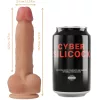 CYBER SILICOCK – 15,5 cm-es strap-on pénisz 3 gyűrűvel