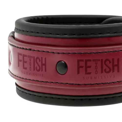 Fetish Submissive – vegán bőr kézbilincsek neopréne béléssel