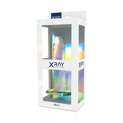 X RAY - átütő erejű strap-on dildó 18 cm hosszú 4 cm átmérőjű