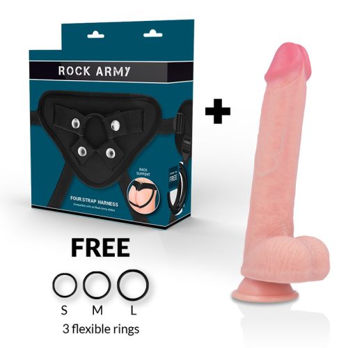 ROCKARMY Kingcobra – prémium folyékony szilikon dildó 24 cm