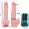 ROCKARMY – prémium 21 cm-es reális dildó folyékony szilikonnal