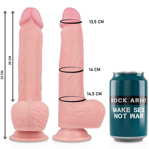ROCKARMY – 22 cm-es vibráló rotátor és izgató harness