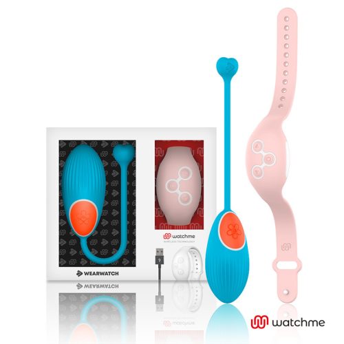 WearWatch - távirányítós tojás vibrátor, kék/rózsaszín