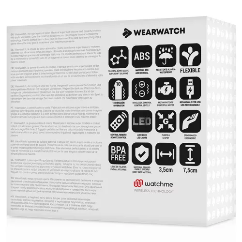 WEARWATCH – vízálló távirányítós tojás vibrátor, rózsaszín