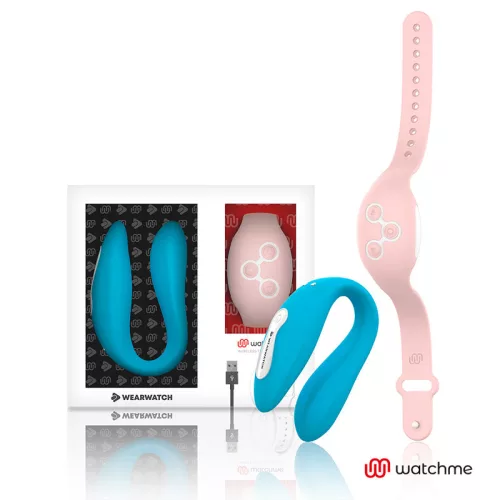 WEARWATCH – duál technológiás vibrátor indigo/rózsaszín