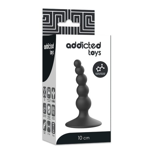 ADDICTED TOYS - 10 cm hosszú anális dugó fekete