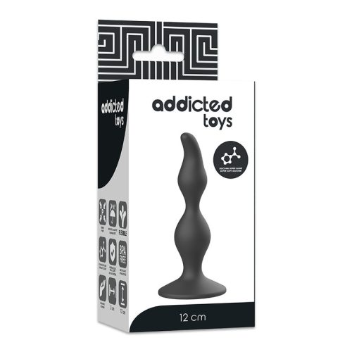 ADDICTED TOYS - 12 cm-es fekete anális izgató