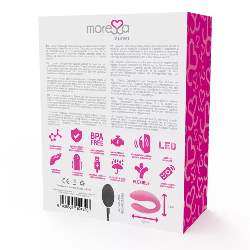 Moressa Lauren – távirányítós párizgató vibrátor