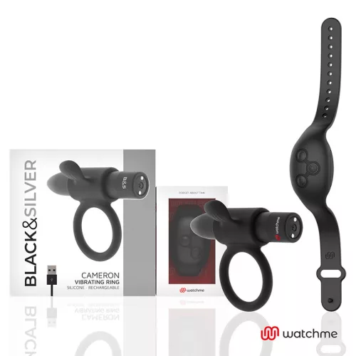 BLACK&SILVER - távirányítós vibráló heregyűrű