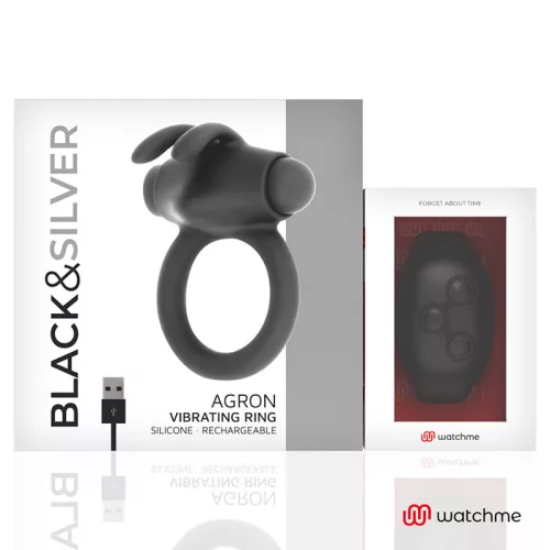 BLACK&SILVER Agron – távirányítós péniszgyűrű