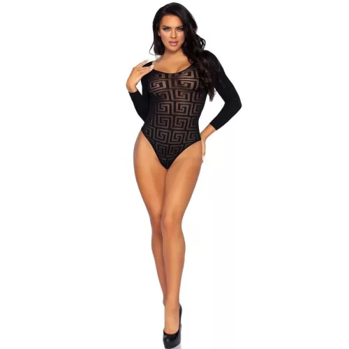 LEG AVENUE – érzéki mintás body, egy méretben