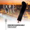 DOLCE VITA - ÚJRATÖLTHETŐ VIBRÁTOR 2 FEKETE 7 SEBESSÉGEL