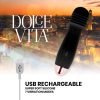 DOLCE VITA - ÚJRATÖLTHETŐ VIBRÁTOR 3 FEKETE 7 SEBESSÉGGEL