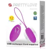 PRETTY LOVE - vibráló tojás távirányítóval, 12 üzemmóddal