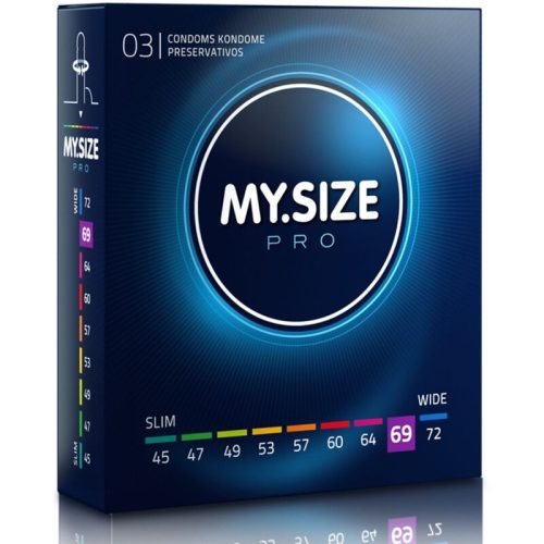 MY SIZE - Prémium 69 mm óvszer 3 db-os kiszerelésben