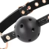 BEGME – fekete bőrball gag prémium vegán bőrből