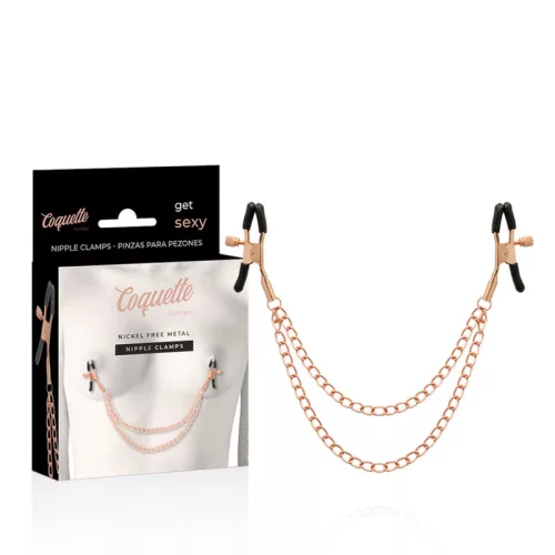 Coquette Chic Desire - fantázia fém mellbimbó klipsz lánccal