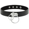 COQUETTE CHIC DESIRE – dupla gyűrűs vegán bőr choker