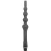 ALL BLACK – gyöngyös zuhanyos anális szilikon 27 cm