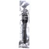 ALL BLACK – gyöngyös zuhanyos anális szilikon 27 cm