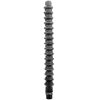 All Black Mega Ripple – 28,5 cm anális vibrátor szilikonból