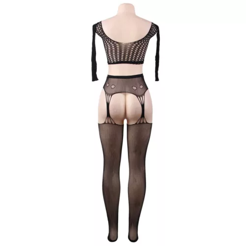 Queen Lingerie – hosszú ujjú body harisnyával
