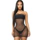 QUEEN FEHÉRNEMŰ SHINNY-DRESS BODYSTOCKING S-L