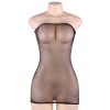 QUEEN FEHÉRNEMŰ SHINNY-DRESS BODYSTOCKING S-L