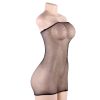 QUEEN FEHÉRNEMŰ SHINNY-DRESS BODYSTOCKING S-L