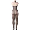 QUEEN fehérnemű - érzéki félvállas bodystocking S-L