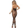 QUEEN FEHÉRNEMŰ FELEMÁS NYAKÚ ÉS HÁTUL NYITOTT BODYSTOCKING S-L