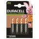 Duracell - újratölthető AA akkumulátor 1300mAh 4 db