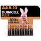 DURACELL – Plus Power 100 AAA elemek 10 darabos kiszerelésben