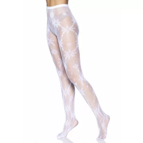 LEG AVENUE - hópehely mintás harisnya egy méretben